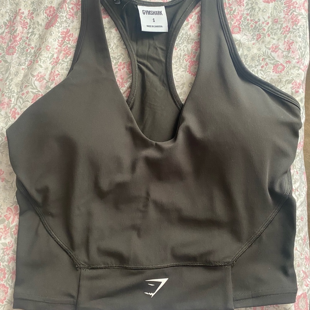 GYMSHARK CROP MESH TANK
COLOR: Deep Olive Green
SIZE: Small